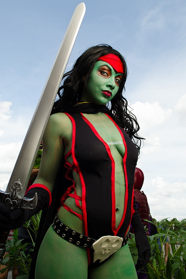This is a picture of Gamora from the Marvel universe of superheroes at Drag...