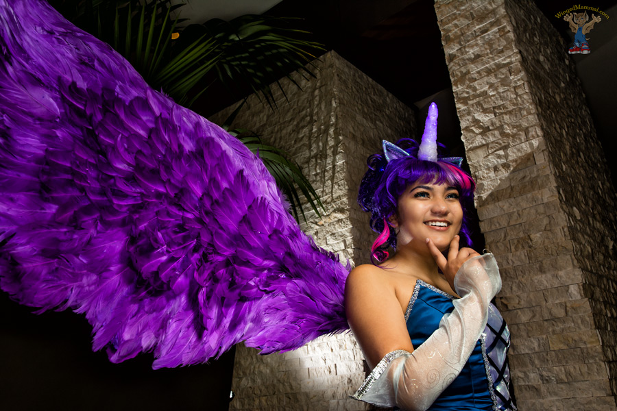 A picture of Twilight Sparkle cosplay at Dragon Con 2015!