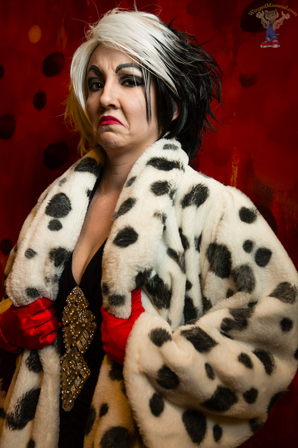 Cruella de Vil cosplay at Dragon Con 2015!