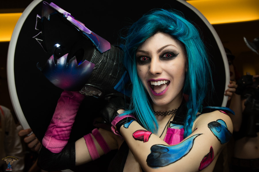 A picture of Jinx cosplay at Dragon Con 2015!