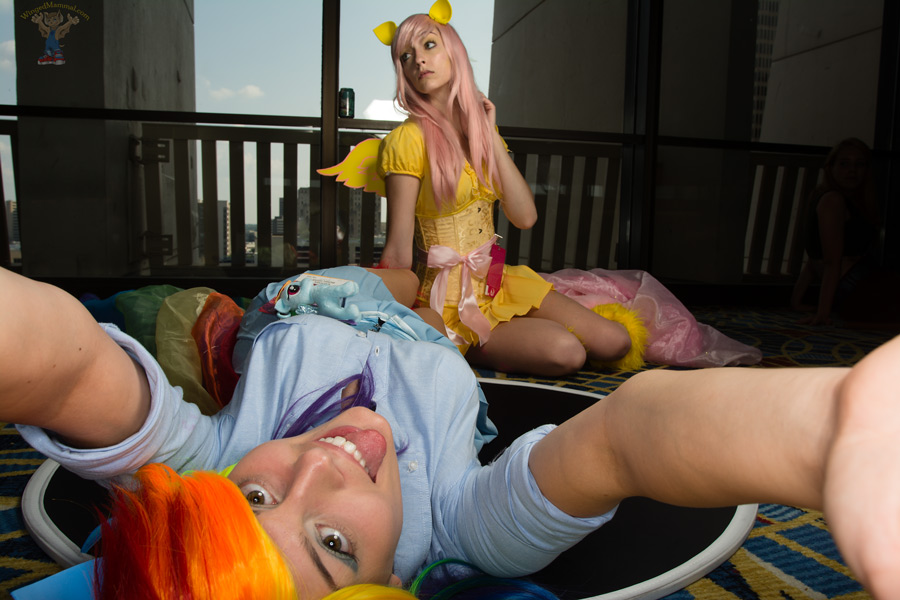 A picture of a My Little Pony selfie at Dragon Con 2015!