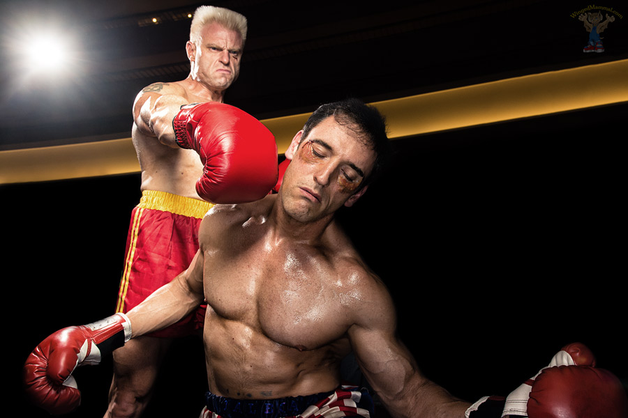 A picture of Drago knocking out Rocky at Dragon Con 2015!
