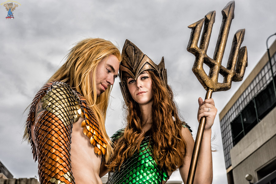 Mera and Aquaman cosplay at Dragon Con 2016!