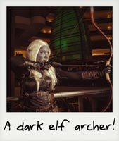 A Dark Elf archer!