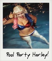 Pool party Harley!
