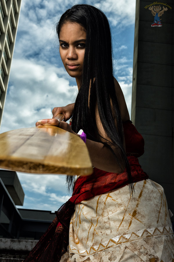 A picture of Moana cosplay at Dragon Con 2016 taken by Batty!