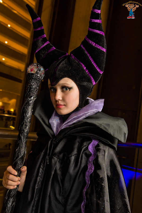 A picture of Maleficent cosplay at Dragon Con 2017 taken by Batty!