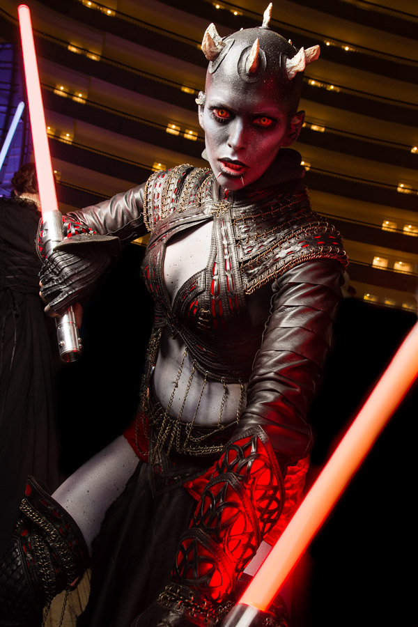 A picture of Zabrak Sith cosplay at Dragon Con 2017 taken by Batty!