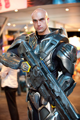 An armored marine!