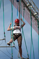 Rope walking!