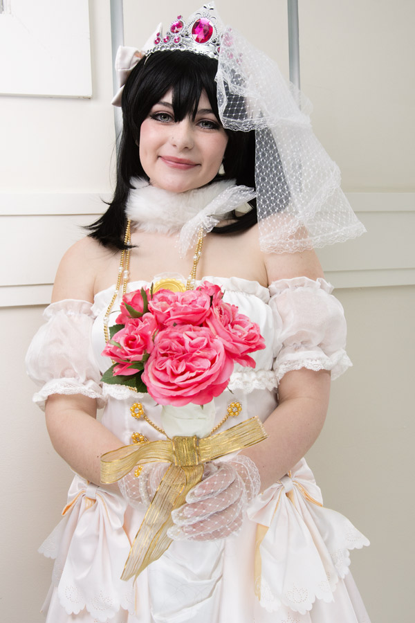A picture of a happy bride cosplay at Katsucon 2016 taken by Batty!
