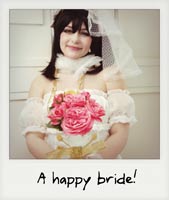 A heppy bride!