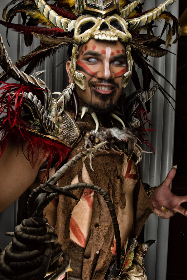 A picture of Witch Doctor cosplay at Katsucon 2016 taken by Batty!