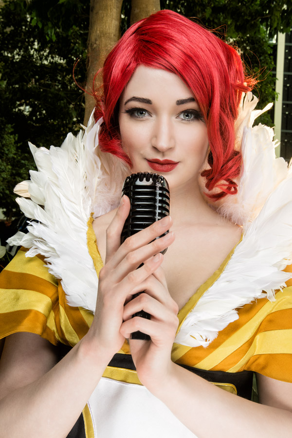 A picture of Red from Transistor cosplay at Katsucon 2016 taken by Batty!