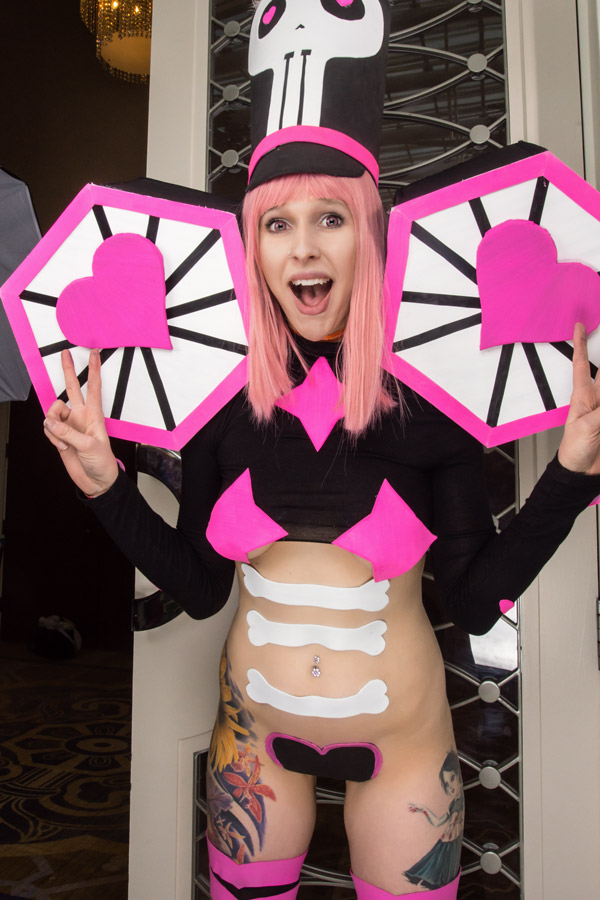 A picture of Nonon Jazakure cosplay at Katsucon 2016 taken by Batty!