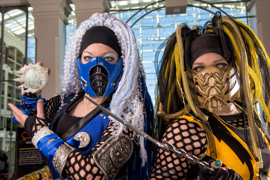 A picture of Mortal Kombat cosplay at Katsucon 2016 taken by Batty!