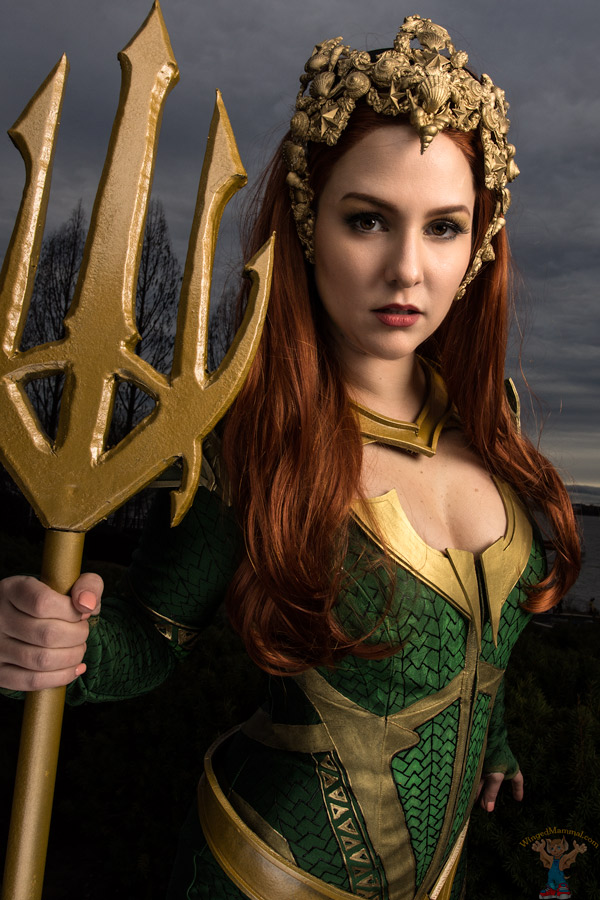 A picture of Mera cosplay at Katsucon 2018 taken by Batty!