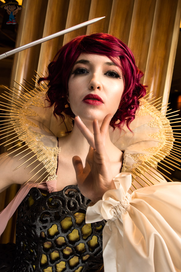 A picture of Red cosplay at Katsucon 2018 taken by Batty!