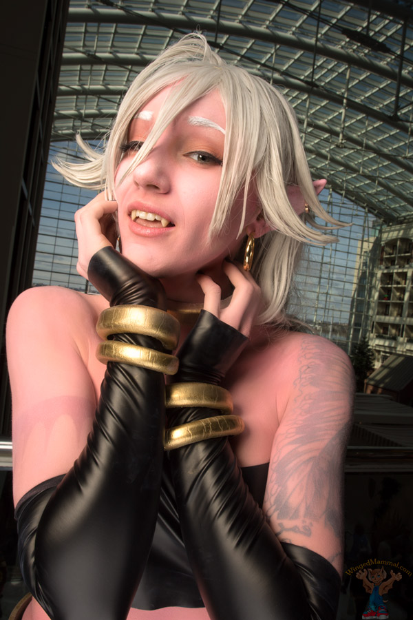 A picture of Android 21 cosplay at Katsucon 2018 taken by Batty!