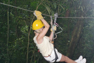Rappelling through the rainforest!