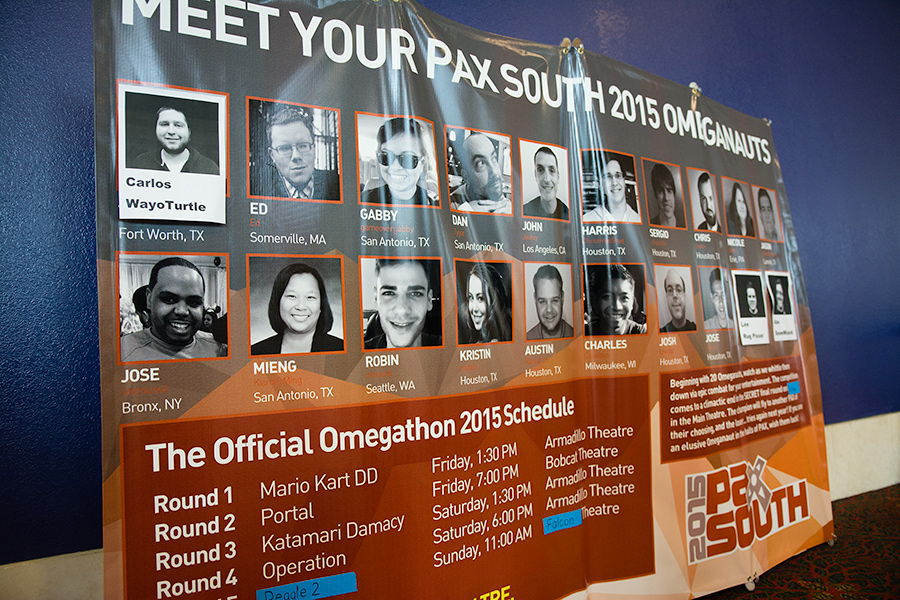 Omeganauts banner at PAX South 2015 Photo