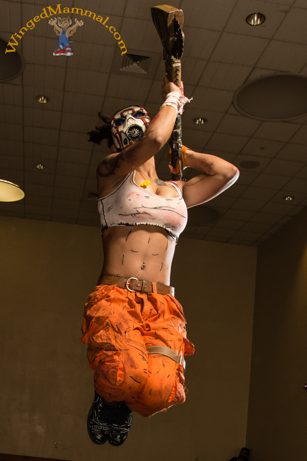 Jumping Borderlands Psycho cosplay photo at PAX South 2015