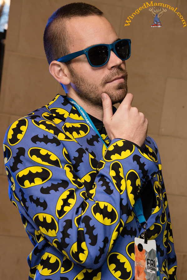 A picture of a guy in a Batman suit at PAX South 2015!