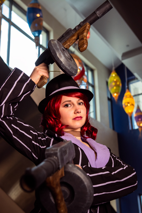 A picture of Mafia Miss Fortune cosplay from League of Legends at PAX South 2015!