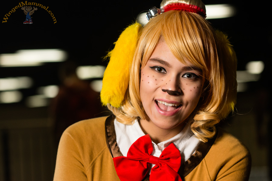 A picture of Isabelle cosplay from Animal Crossing at PAX South 2015!