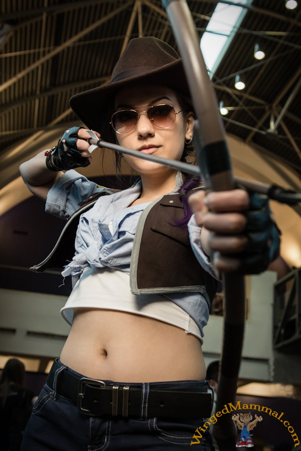 A picture of a Blue Sniper cosplay from Team Fortress 2 at PAX South 2015!